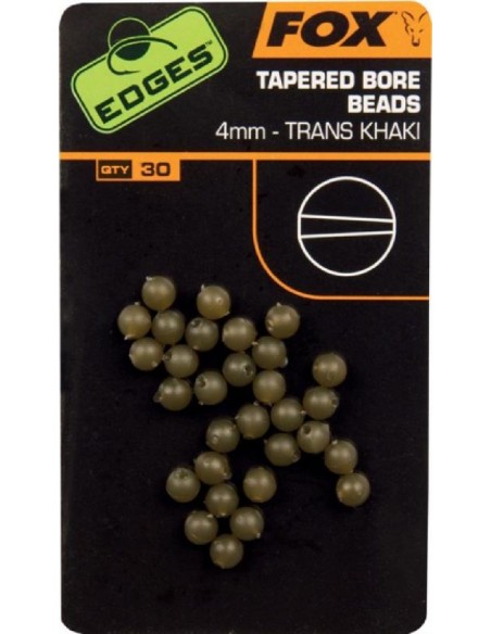 Fox Tapered Bore Beads 4mm
