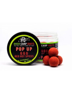 Over Carp Baits Pop Up 666 Red Hot Spices