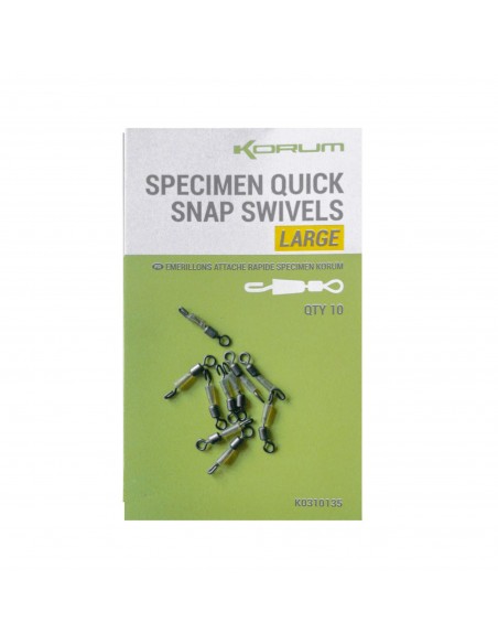 Korum Specimen Quick Snap Swivels