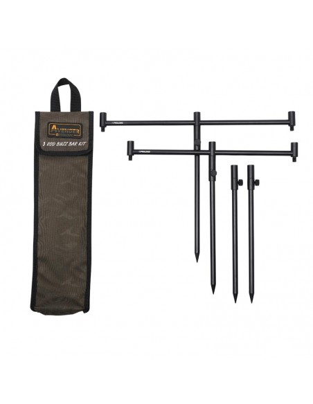 Prologic Avenger Buzz Bar Kit & Case 3 Rod