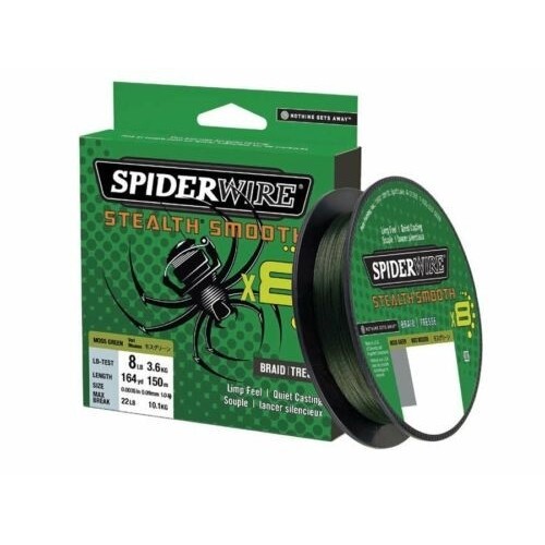 Spiderwire Stealth Smooth 8 Green Braid 150m