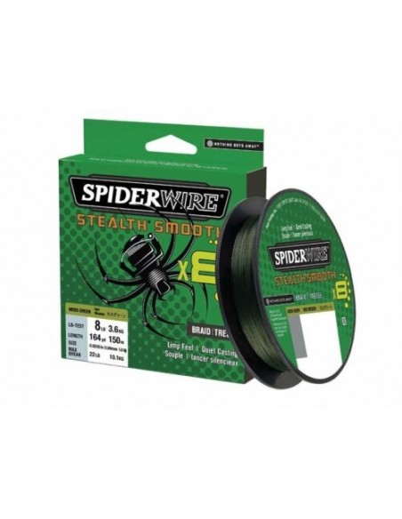 Spiderwire Stealth Smooth 8 Green Braid 150m