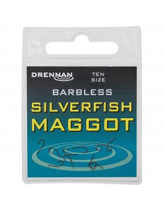 Drennan Silverfish Maggot Barbless Hooks