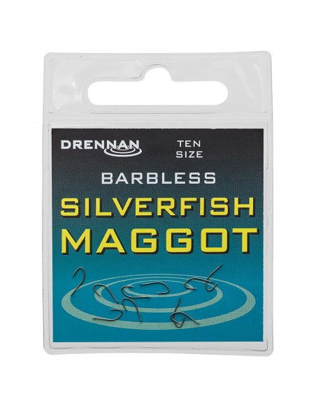 Drennan Silverfish Maggot Barbless Hooks
