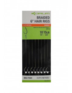 Korum Big Fish Braided Barbed Hair Rigs