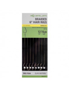 Korum Big Fish Braided Barbless Hair Rigs