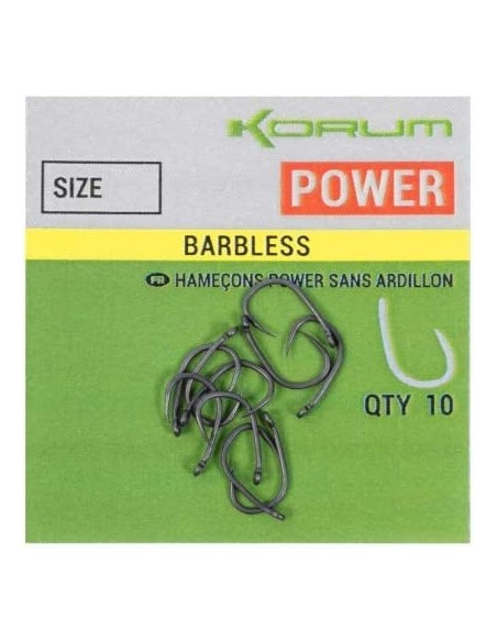 Korum Xpert Power Barbless Hooks