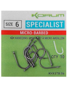 Korum Xpert Specialist Micro Barbed Hooks