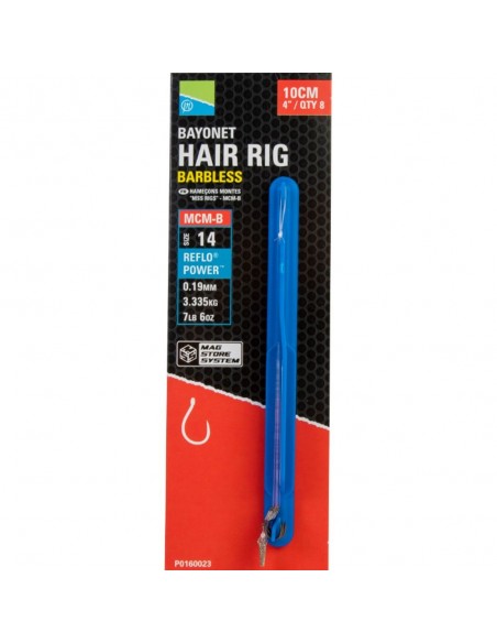 Preston MCB-B Bayonet Barbless Hair Rigs