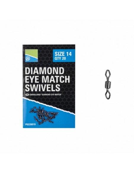 Preston Diamond Eye Match Swivels