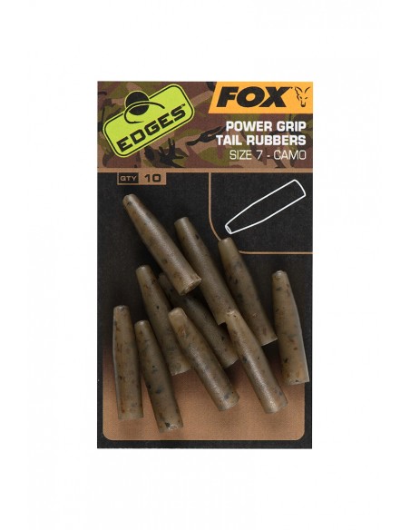 Fox Camo Powergrip Tail Rubbers Size 7