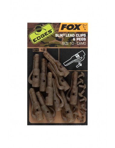 Fox Camo Slik Lead Clip Tail Rubber Size 10