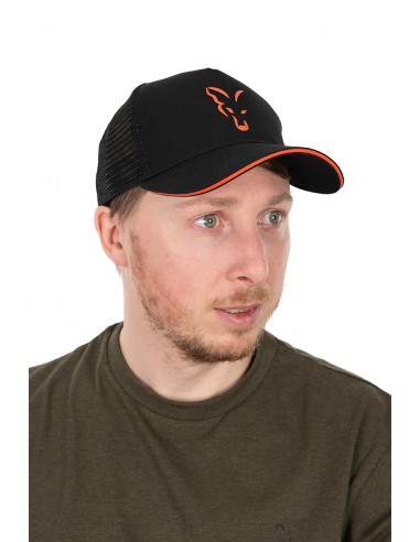 Fox Collection Trucker Cap Black & Orange