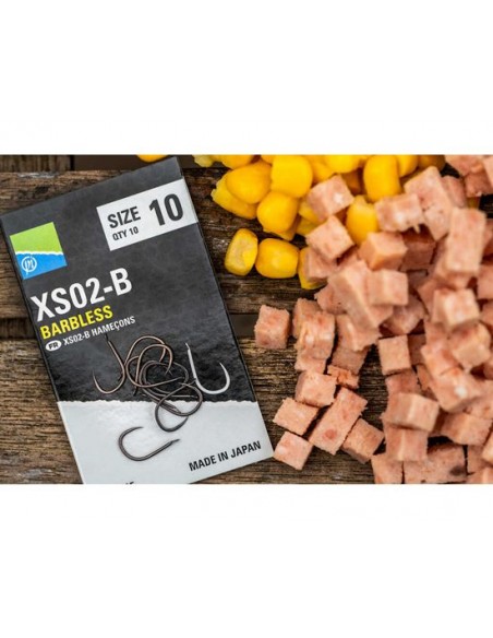 Preston XS02-B Spade Barbless Hooks