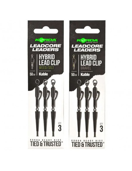 Korda Kable Leadcore Leader Hybrid Lead Clip 50cm