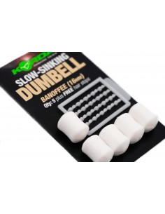 Korda Slow Sinking Dumbells Banoffee - White