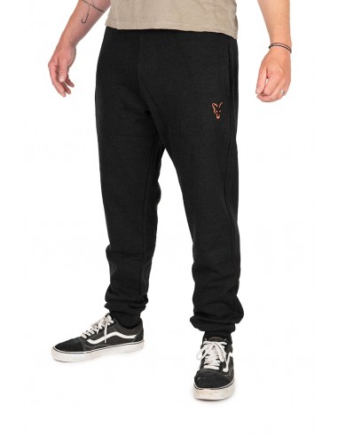 Fox Collection Joggers Black & Orange New