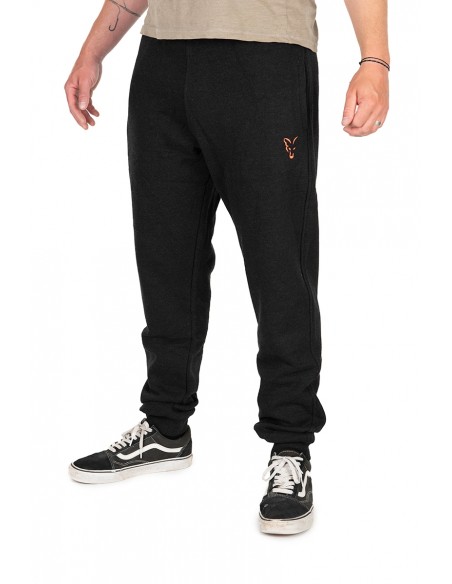 Fox Collection Joggers Black & Orange New