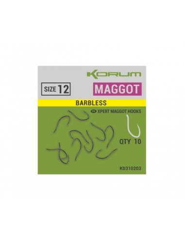 Korum Xpert Maggot Hook Barbless