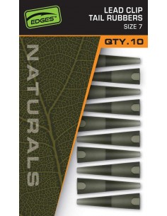 Fox Edges Naturals Lead Clip Tail Rubbers - Size 7