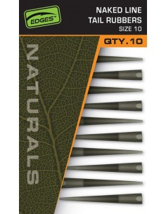 Fox Edges Naturals Naked Line Tail Rubbers - Size 10