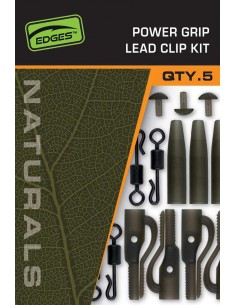 Fox Edges Naturals Power Grip Lead Clip Kit
