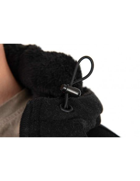 Fox Collection Sherpa Jacket Black & Orange