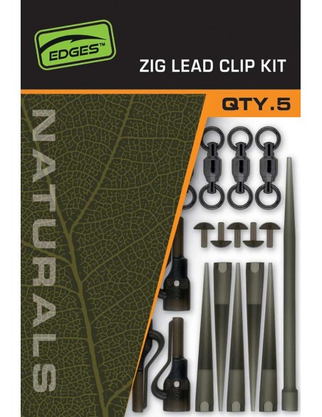 Fox Edges Naturals Zig Lead Clip Kit