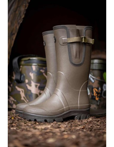Fox Neoprene Lined Camo Khaki Wellies