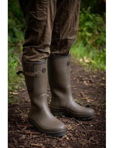 Fox Neoprene Lined Camo Khaki Wellies