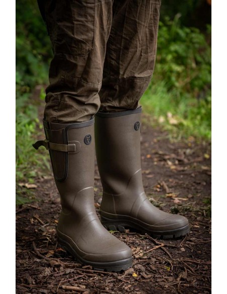 Fox Neoprene Lined Camo Khaki Wellies