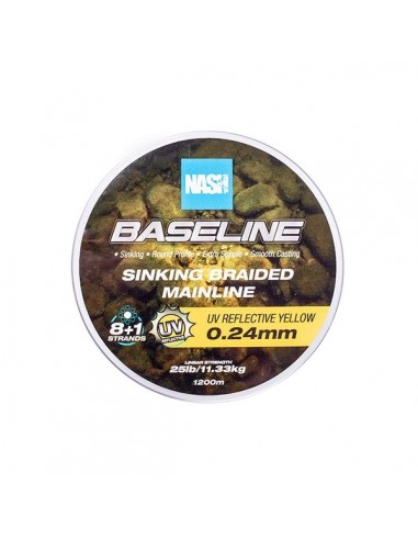 Nash Baseline Sinking Braid UV Yellow 1200MT