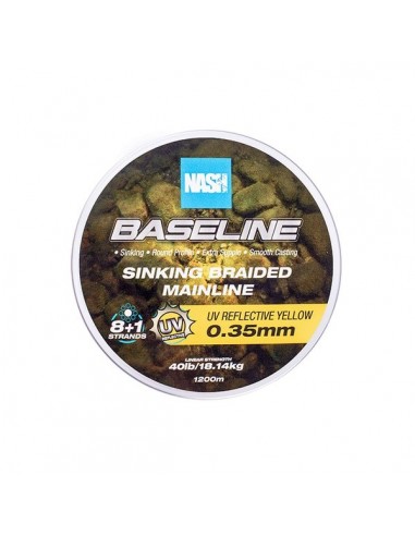 Nash Baseline Sinking Braid UV Yellow 1200MT