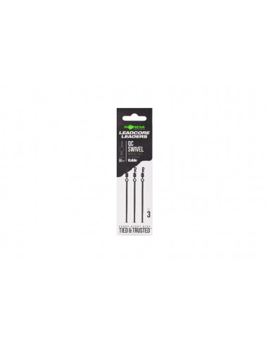 Korda Kable Leadcore Leader QC Swivel 50cm