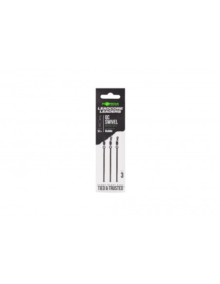 Korda Kable Leadcore Leader QC Swivel 50cm