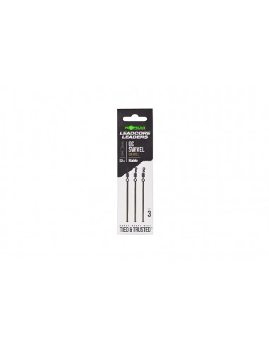 Korda Kable Leadcore Leader QC Swivel 50cm