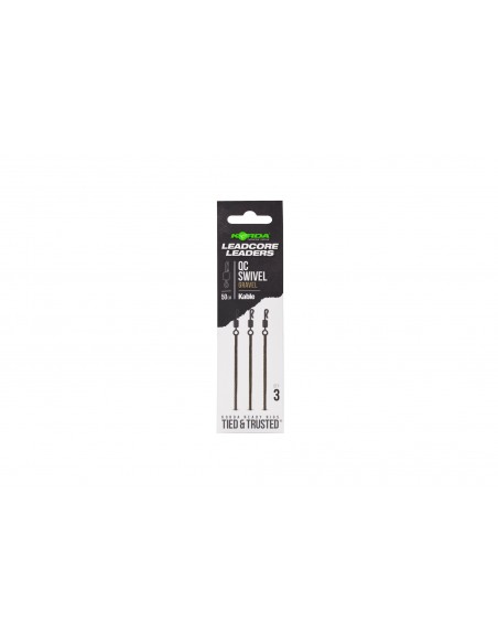 Korda Kable Leadcore Leader QC Swivel 50cm