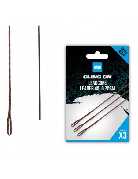 Nash Ready Tied Unleaded Leader 75cm