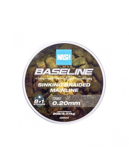 NASH BASELINE SINKING BRAID CAMO 1200 MT