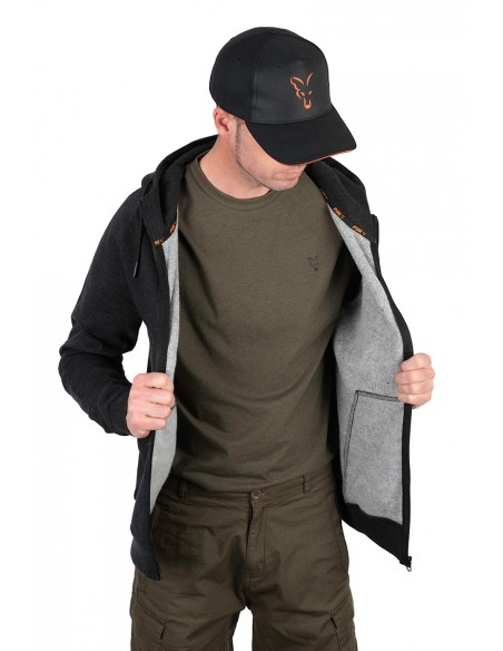 Fox Collection LW Hoody Black & Orange