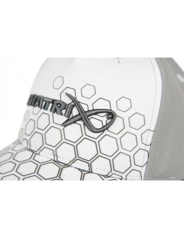 Matrix Hex Print Cap White