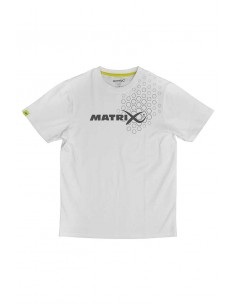 Matrix Hex Print T-Shirt White