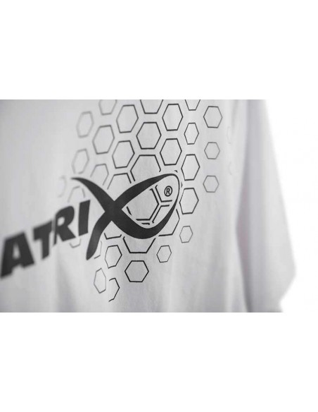 Matrix Hex Print T-Shirt White