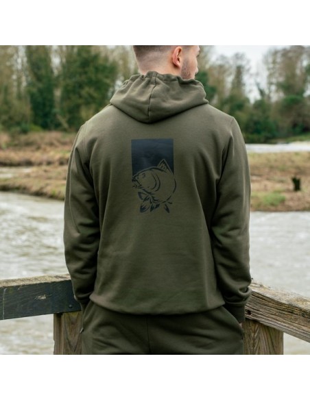 Nash Make It Happen Hoody Fish Logo Green