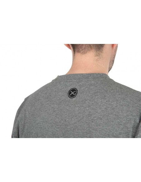 Matrix Hex Print T-Shirt Grey Marl