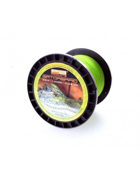 PB Products Gator Braid Chartreuse