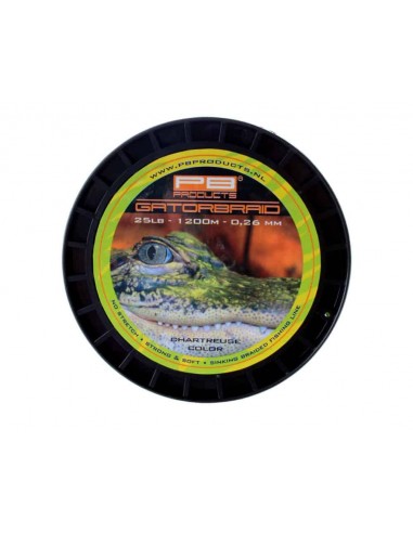 PB Products Gator Braid Chartreuse