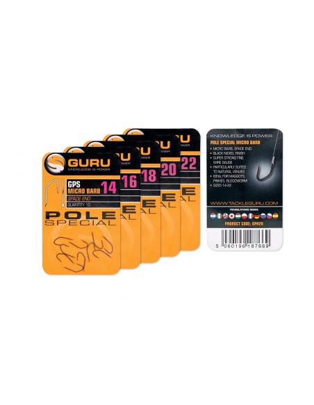 Guru Pole Special Hook Barbed/Spade End