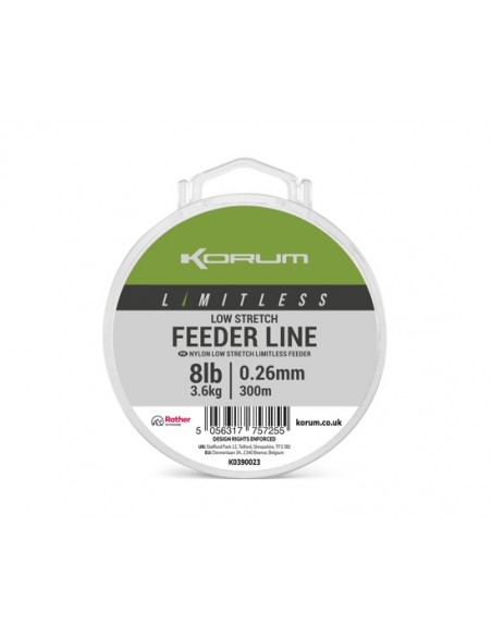 Korum Limitless Low Stretch Feeder Line