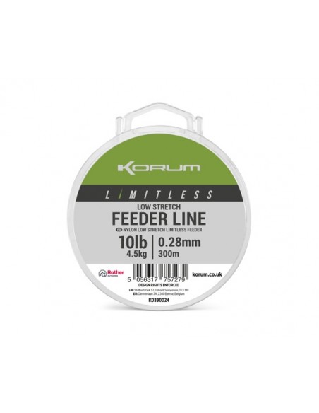 Korum Limitless Low Stretch Feeder Line